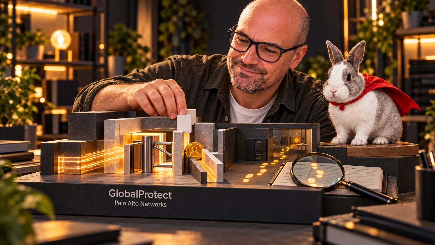 Louis et son lapin dans une illustration sur : Faille GlobalProtect : corriger le VPN et rechercher une intrusion